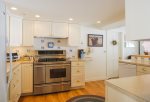 The kitchen is fully equipped and great for cooking and entertaining